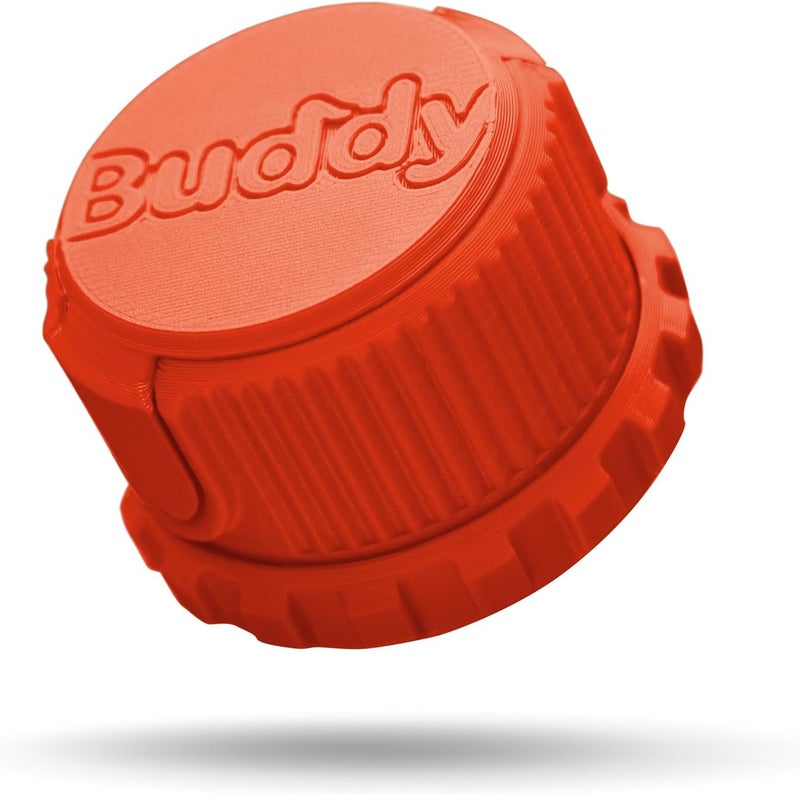 Bow Buddy Store صمغ الكمان وأداة القوس – صمغ مقاوم للسقوط، قابل لإعادة التعبئة مع غطاء دوار ودليل مدمج لمفتاح القوس للكمان، فيولا وتشيللو (أحمر) - Image 4